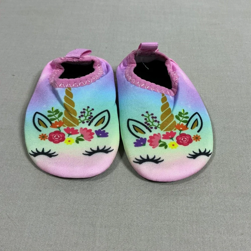 Storeofbaby Baby Girl Rainbow Unicorn water shoes 6/-9 months Size 17-18